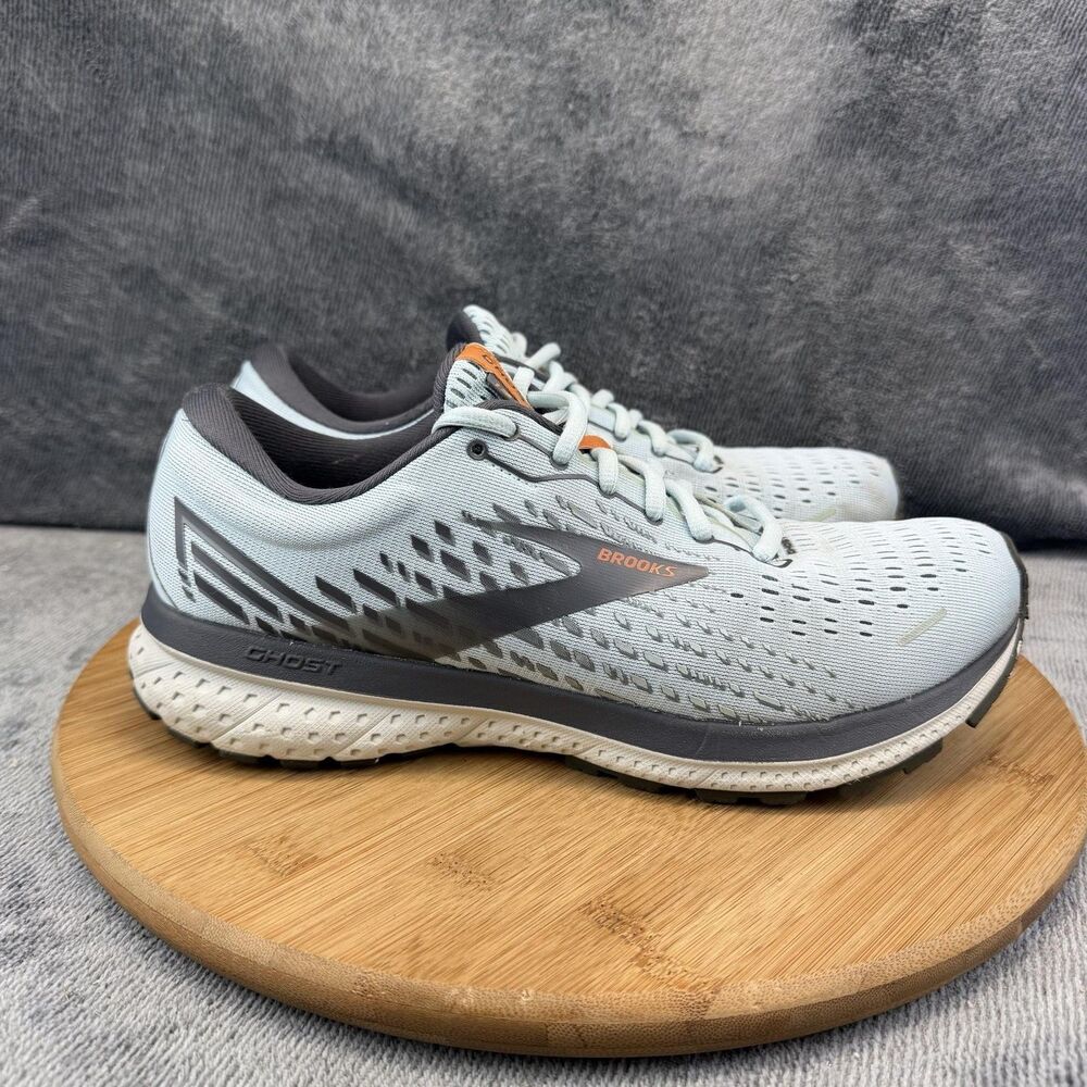 Brooks Ghost 13 Shoes Womens Size 9.5 Blue Mesh Running Sneakers 1203381B435